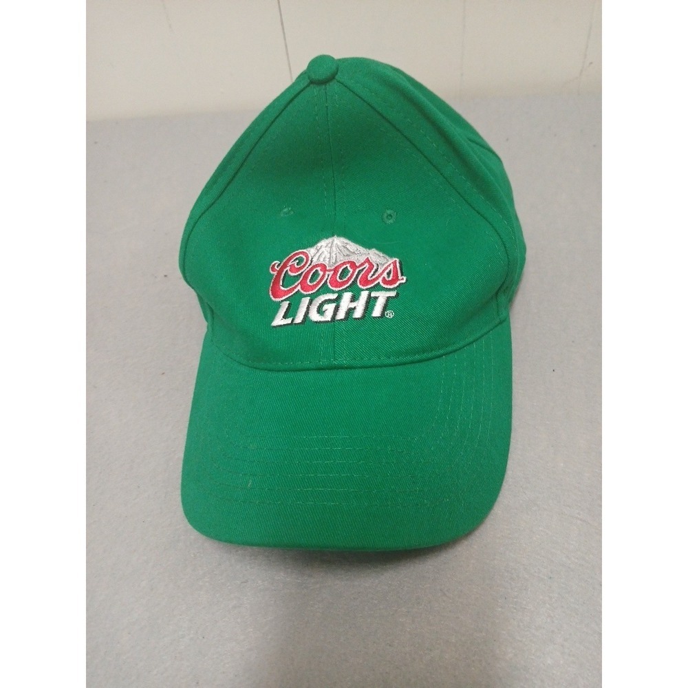 Vintage Coors Light Hat Green St. Patrick Beer Cap Drink Alcohol Bar Party Brew